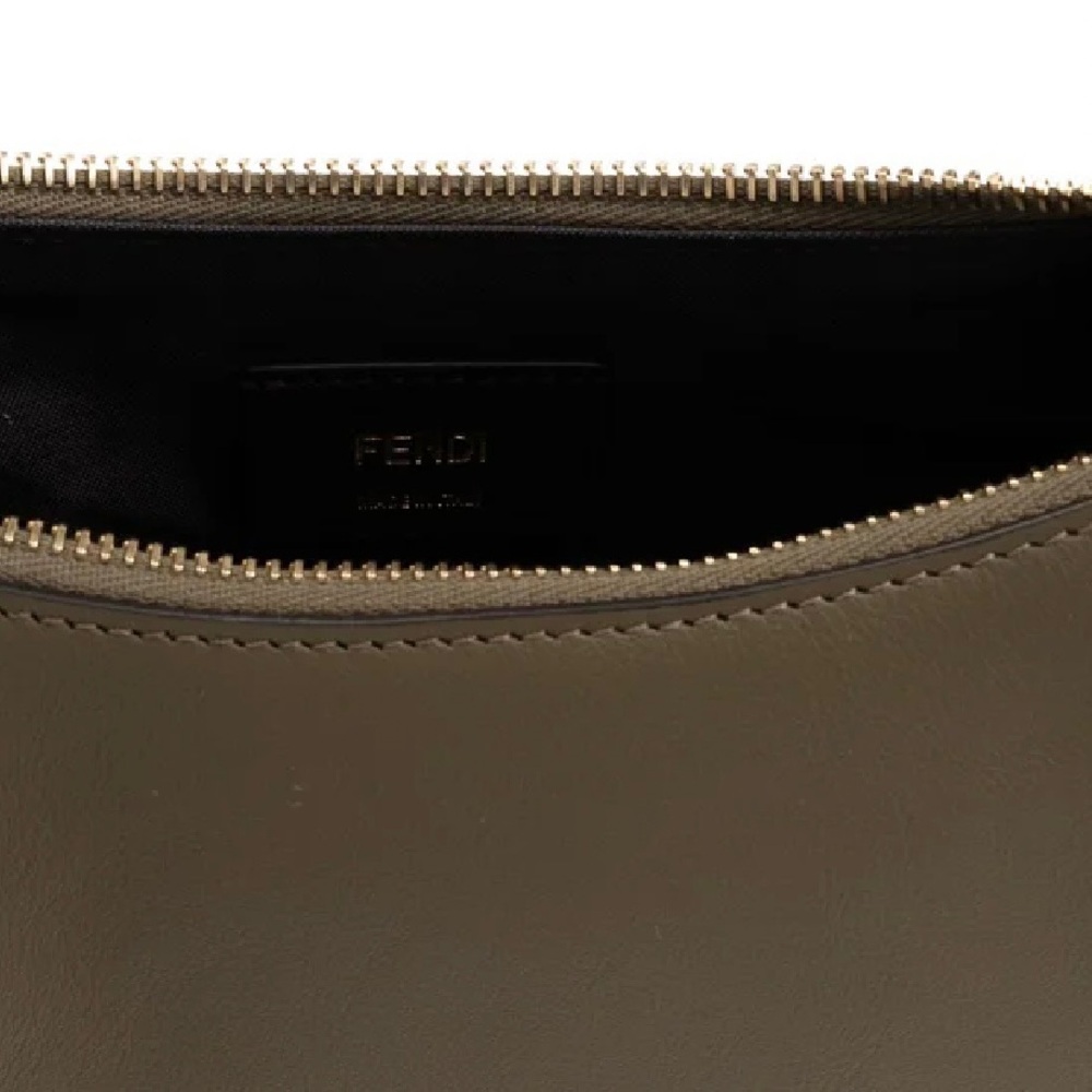 FENDI Fendigraphy logo embellished leather hobo shoulder bag - Picture 7 of 8